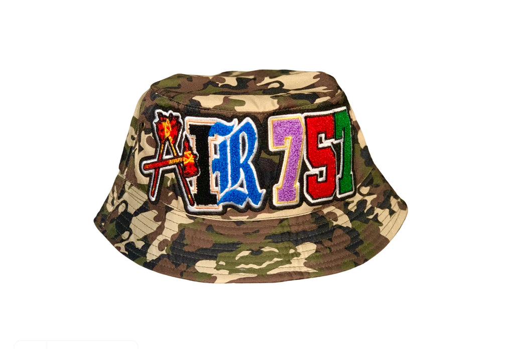 Green Camo Bucket Hat