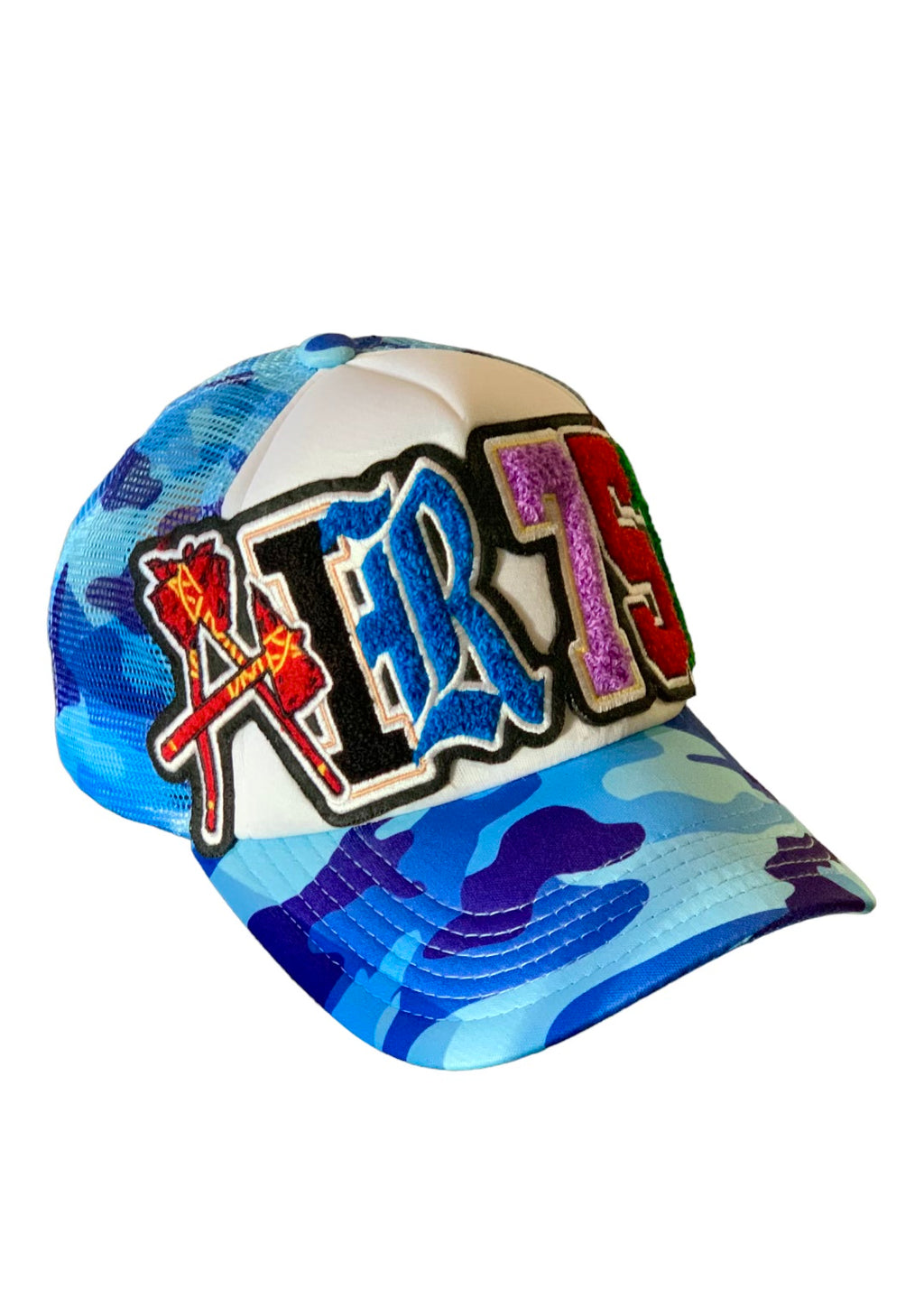 Blue Camo Trucker Hat