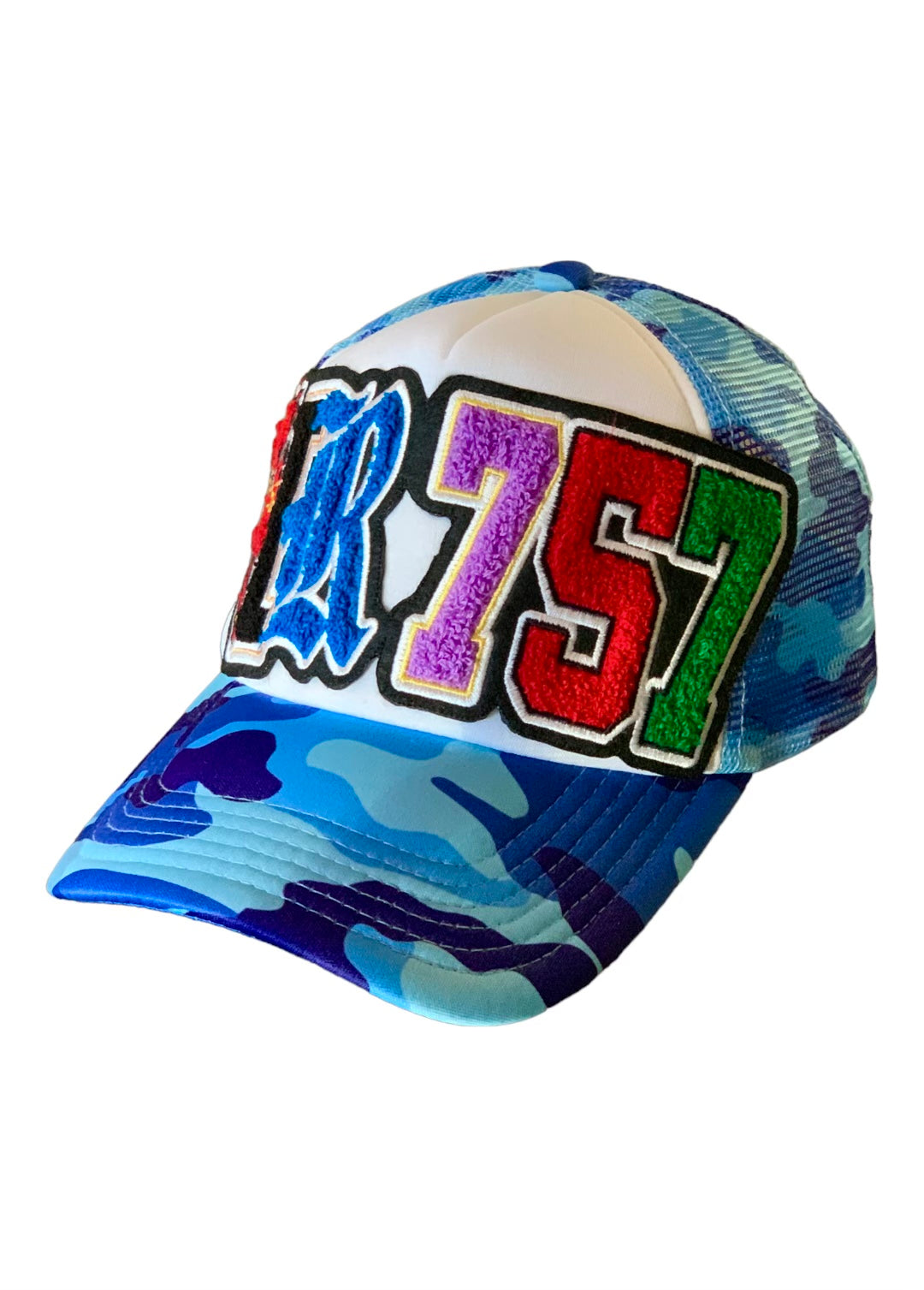 Blue Camo Trucker Hat