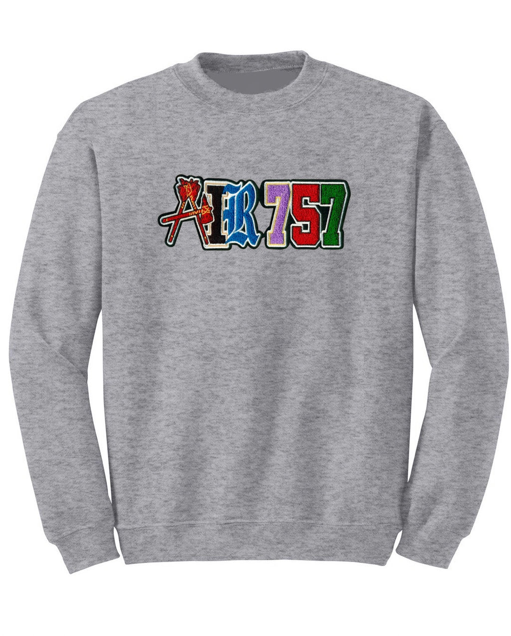 Grey PRO Patch Crewneck