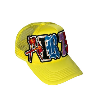 Yellow PRO Patch Snapback Trucker Hat